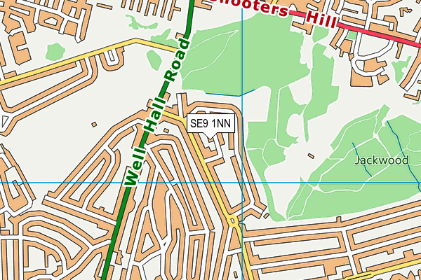 SE9 1NN map - OS VectorMap District (Ordnance Survey)