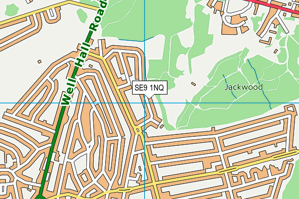 SE9 1NQ map - OS VectorMap District (Ordnance Survey)