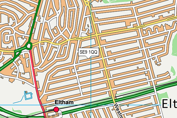SE9 1QQ map - OS VectorMap District (Ordnance Survey)