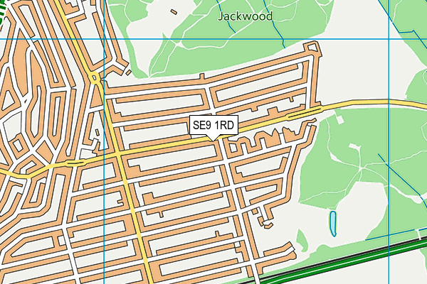 SE9 1RD map - OS VectorMap District (Ordnance Survey)