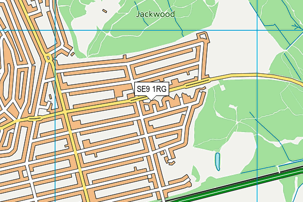SE9 1RG map - OS VectorMap District (Ordnance Survey)