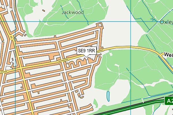 SE9 1RR map - OS VectorMap District (Ordnance Survey)