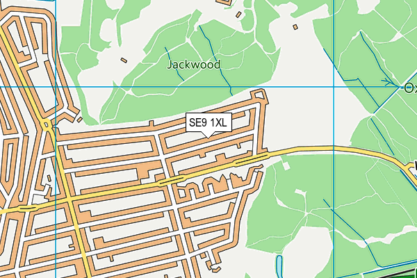 SE9 1XL map - OS VectorMap District (Ordnance Survey)