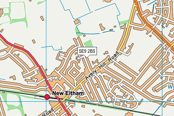 SE9 2BS map - OS VectorMap District (Ordnance Survey)
