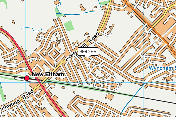 SE9 2HR map - OS VectorMap District (Ordnance Survey)