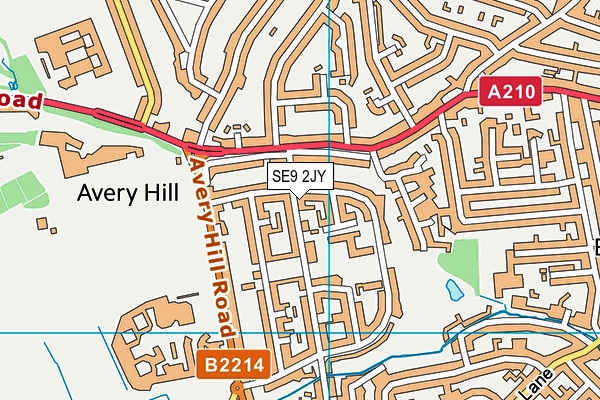 SE9 2JY map - OS VectorMap District (Ordnance Survey)