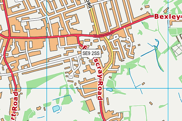 SE9 2SS map - OS VectorMap District (Ordnance Survey)