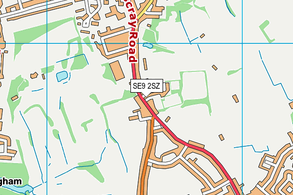 SE9 2SZ map - OS VectorMap District (Ordnance Survey)