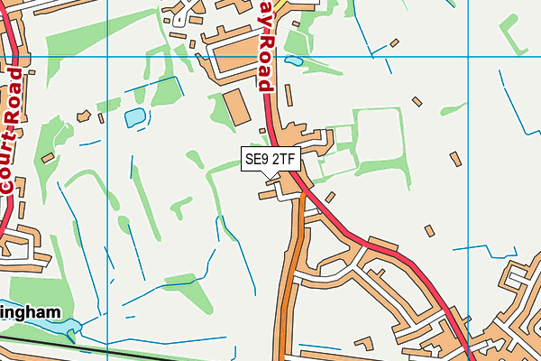 Eltham Town Football Club map (SE9 2TF) - OS VectorMap District (Ordnance Survey)