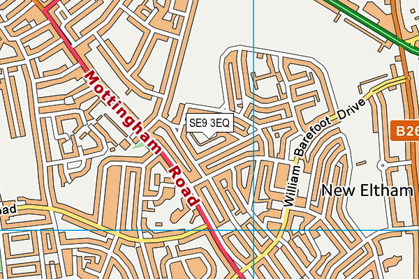 SE9 3EQ map - OS VectorMap District (Ordnance Survey)