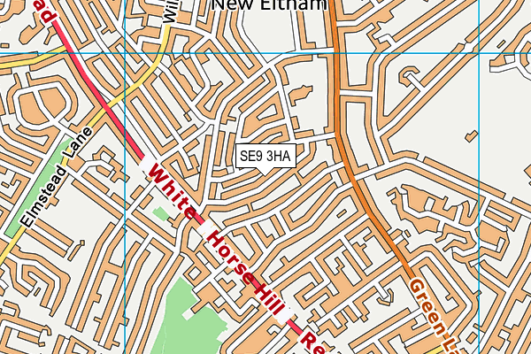 SE9 3HA map - OS VectorMap District (Ordnance Survey)