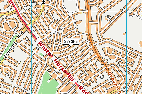 SE9 3HB map - OS VectorMap District (Ordnance Survey)
