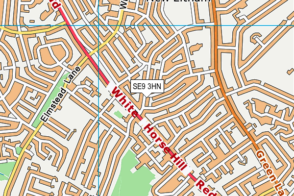 SE9 3HN map - OS VectorMap District (Ordnance Survey)