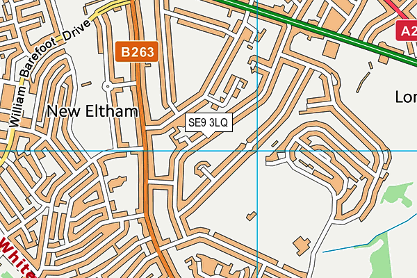SE9 3LQ map - OS VectorMap District (Ordnance Survey)