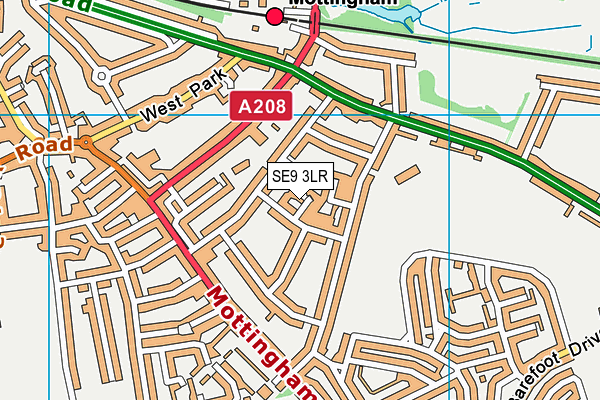 SE9 3LR map - OS VectorMap District (Ordnance Survey)