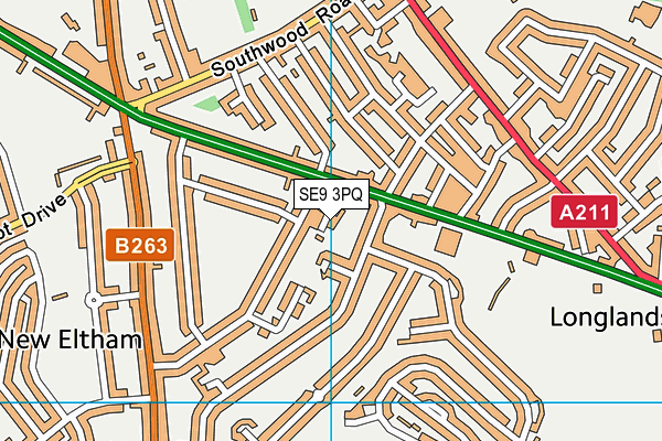 SE9 3PQ map - OS VectorMap District (Ordnance Survey)