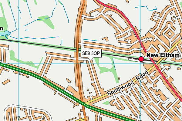 SE9 3QP map - OS VectorMap District (Ordnance Survey)