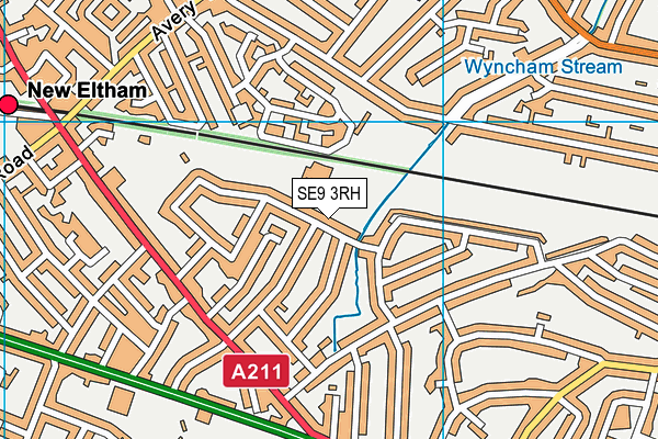SE9 3RH map - OS VectorMap District (Ordnance Survey)