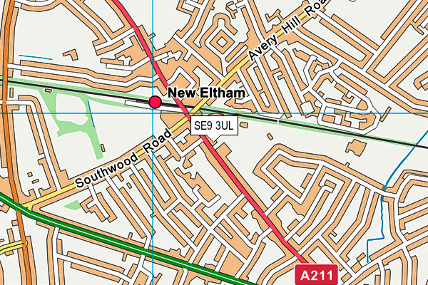 SE9 3UL map - OS VectorMap District (Ordnance Survey)