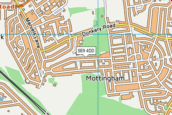 SE9 4DD map - OS VectorMap District (Ordnance Survey)