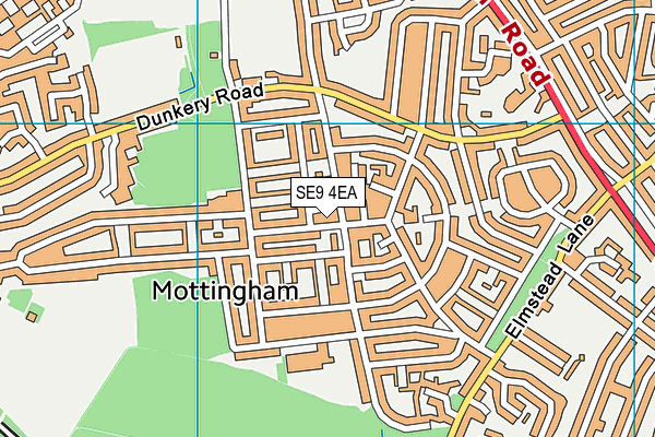 SE9 4EA map - OS VectorMap District (Ordnance Survey)