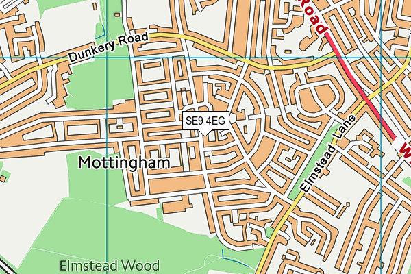 SE9 4EG map - OS VectorMap District (Ordnance Survey)