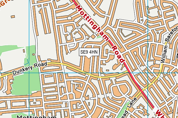 SE9 4HN map - OS VectorMap District (Ordnance Survey)
