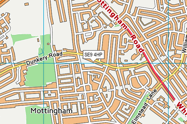 SE9 4HP map - OS VectorMap District (Ordnance Survey)