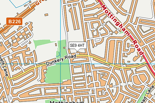 SE9 4HT map - OS VectorMap District (Ordnance Survey)