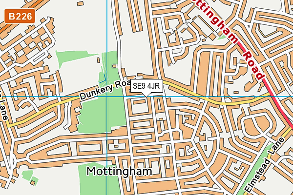 St Vincent's Catholic Primary School map (SE9 4JR) - OS VectorMap District (Ordnance Survey)