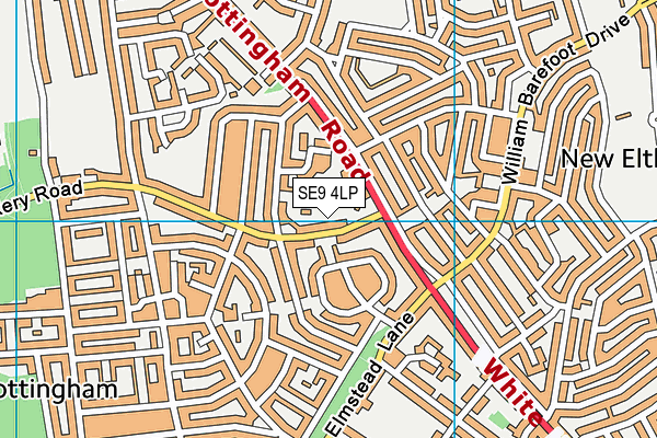 SE9 4LP map - OS VectorMap District (Ordnance Survey)