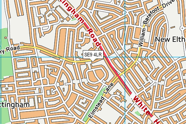 SE9 4LR map - OS VectorMap District (Ordnance Survey)