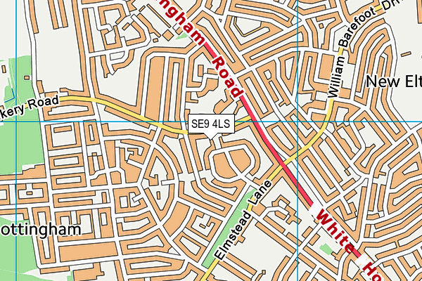 SE9 4LS map - OS VectorMap District (Ordnance Survey)