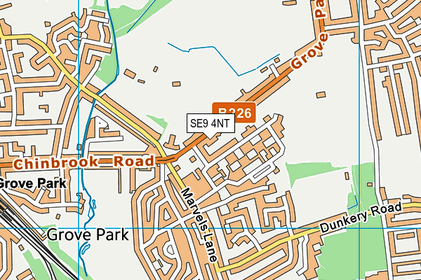 SE9 4NT map - OS VectorMap District (Ordnance Survey)