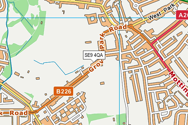 SE9 4QA map - OS VectorMap District (Ordnance Survey)