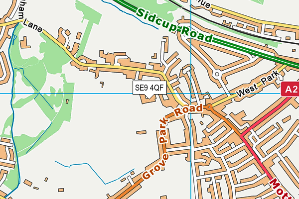 Eltham College map (SE9 4QF) - OS VectorMap District (Ordnance Survey)