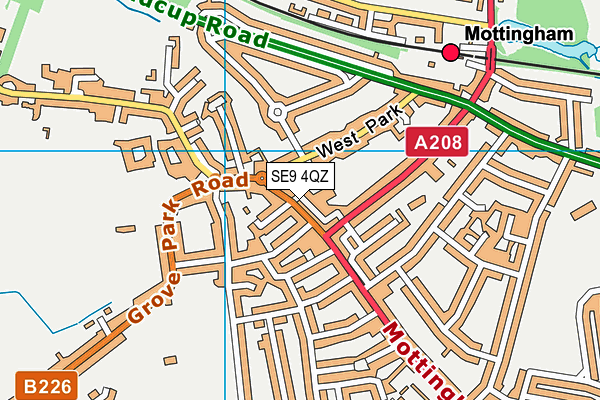 SE9 4QZ map - OS VectorMap District (Ordnance Survey)