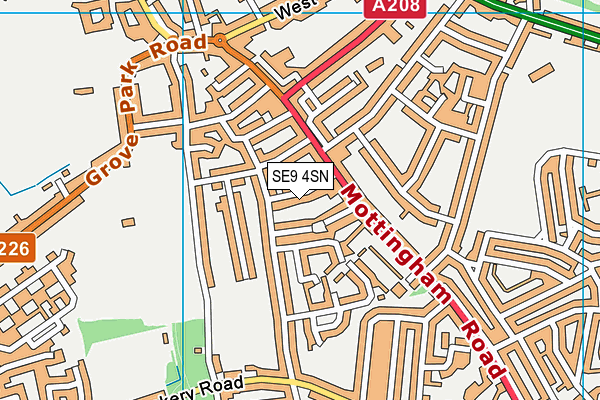 SE9 4SN map - OS VectorMap District (Ordnance Survey)