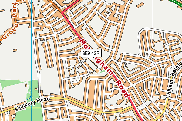 SE9 4SR map - OS VectorMap District (Ordnance Survey)