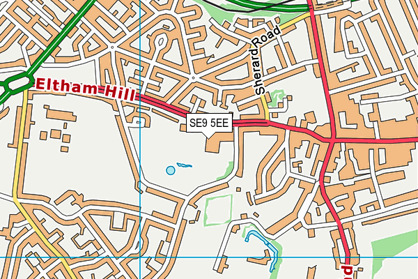 Eltham Hill School map (SE9 5EE) - OS VectorMap District (Ordnance Survey)