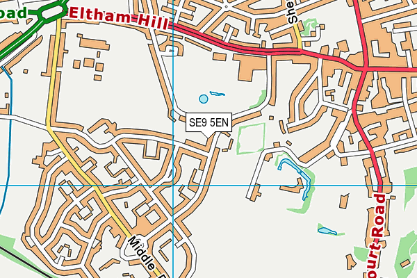 SE9 5EN map - OS VectorMap District (Ordnance Survey)