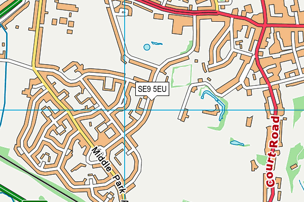 SE9 5EU map - OS VectorMap District (Ordnance Survey)