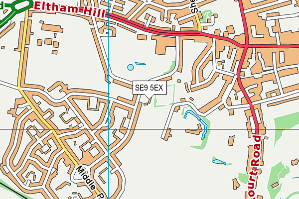 SE9 5EX map - OS VectorMap District (Ordnance Survey)