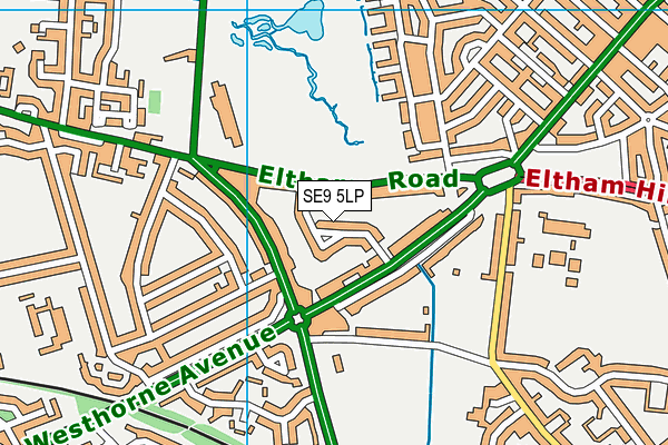 SE9 5LP map - OS VectorMap District (Ordnance Survey)