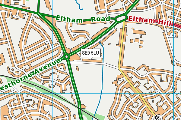 SE9 5LU map - OS VectorMap District (Ordnance Survey)
