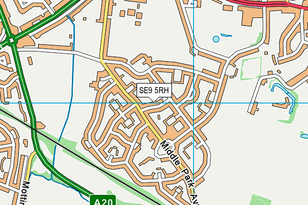 SE9 5RH map - OS VectorMap District (Ordnance Survey)