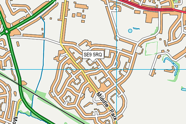 SE9 5RQ map - OS VectorMap District (Ordnance Survey)