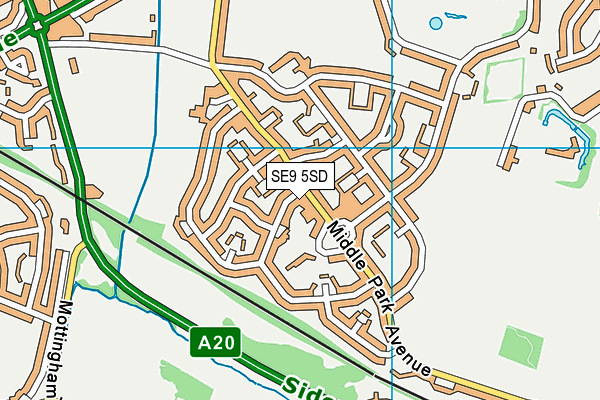 SE9 5SD map - OS VectorMap District (Ordnance Survey)