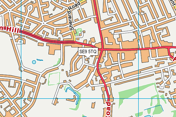 SE9 5TQ map - OS VectorMap District (Ordnance Survey)