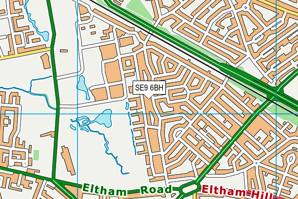 SE9 6BH map - OS VectorMap District (Ordnance Survey)